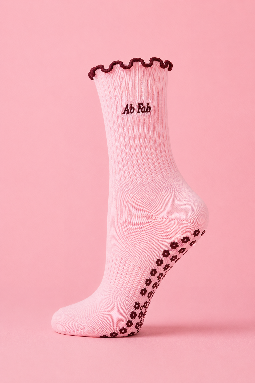 Club Bloom Ab Fab Pilates Socks - Non-Slip Crew