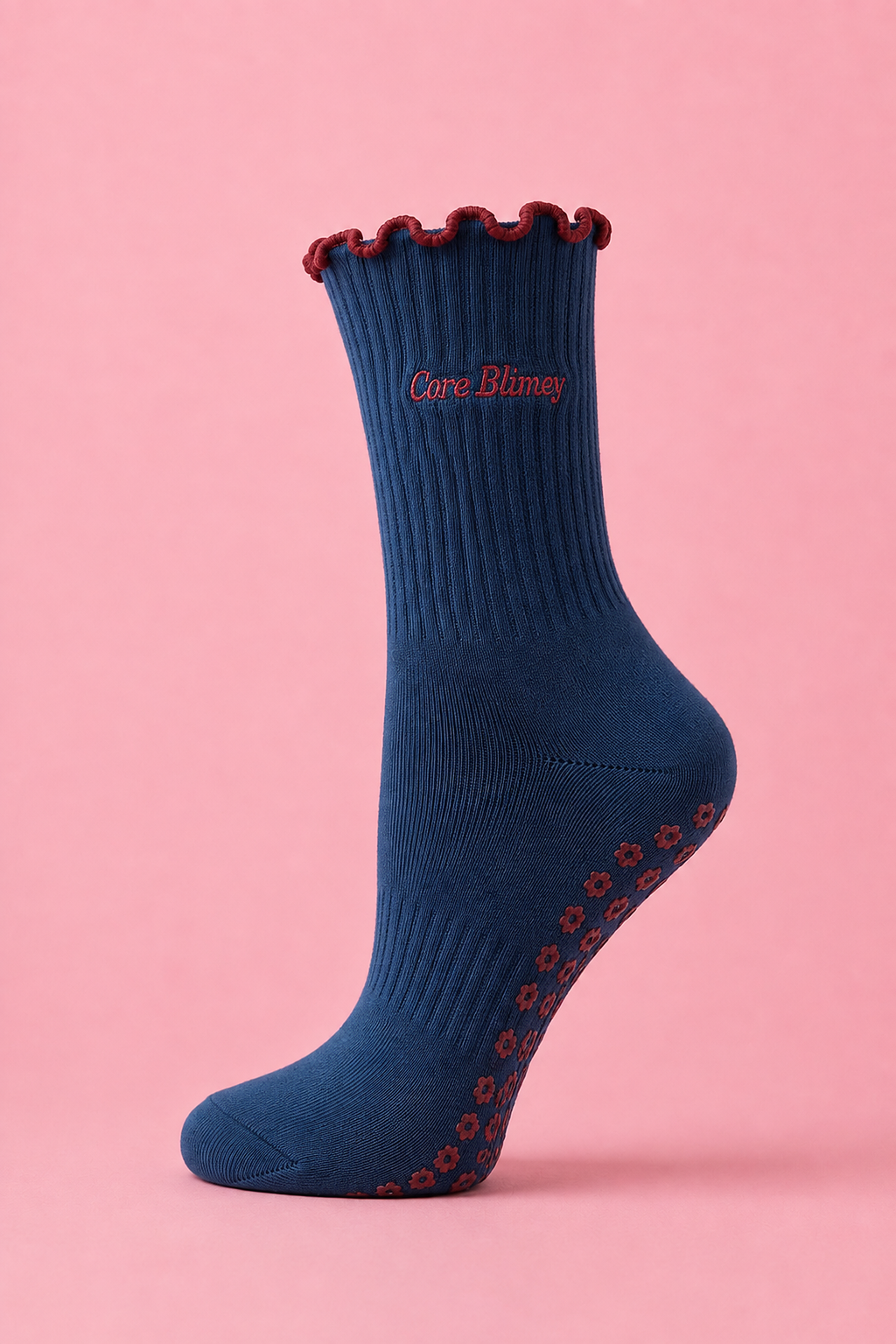 Club Bloom Core Blimey Pilates Socks - Non-Slip Crew
