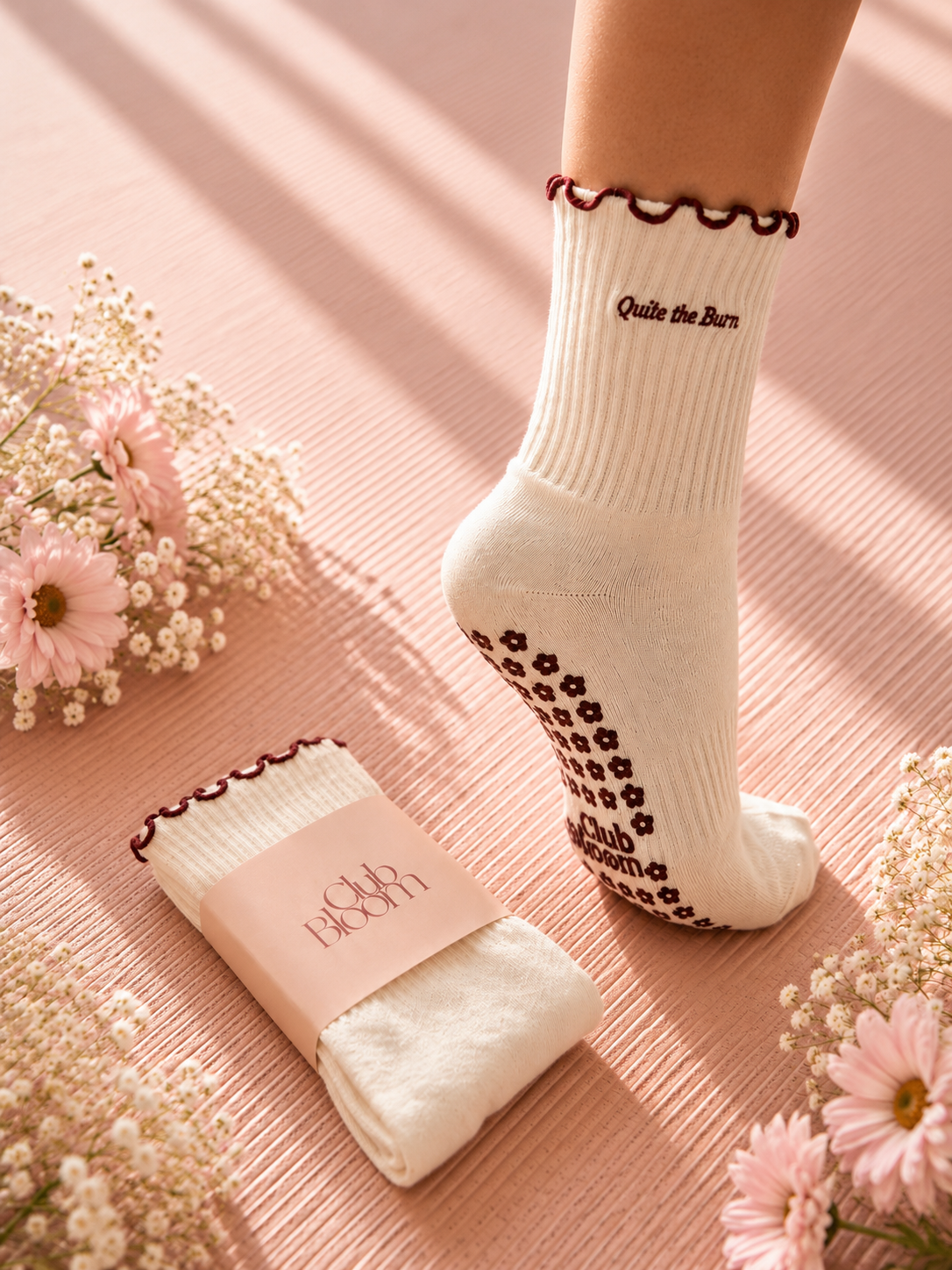 Quite the Burn - Pilates Grip Socks